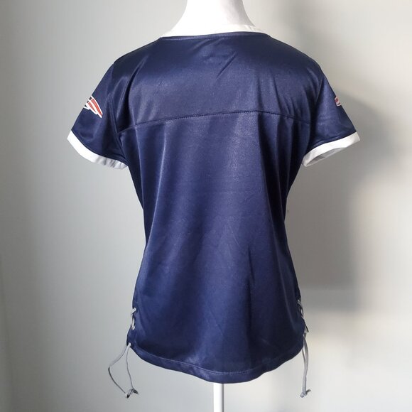 Women's NFL Team Shirt New England Patriots Fans Jersey T Shirt Licensed - Picture 8 of 11